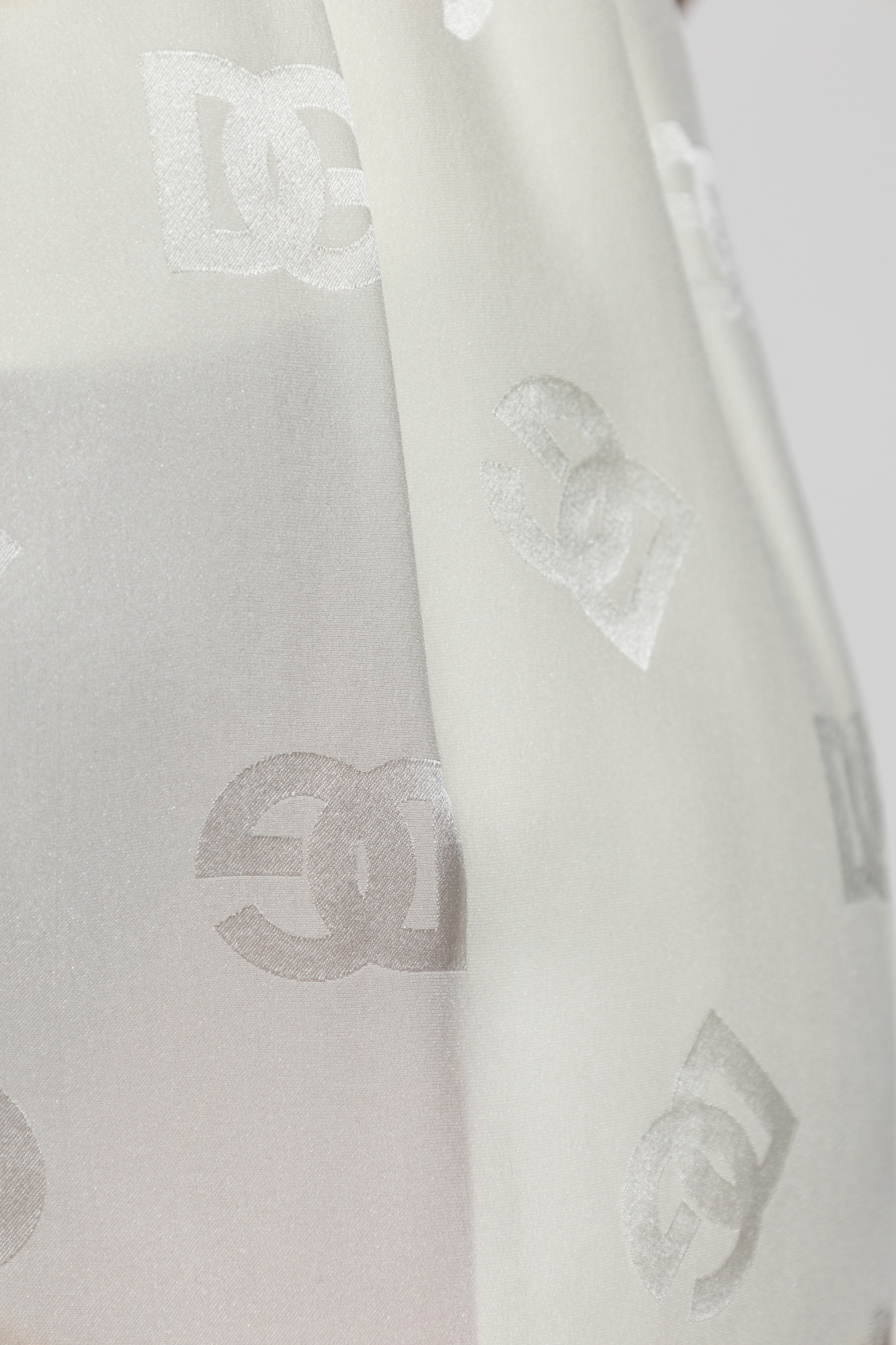 Cream Silk shorts with monogram Dolce & Gabbana - Vitkac Italy